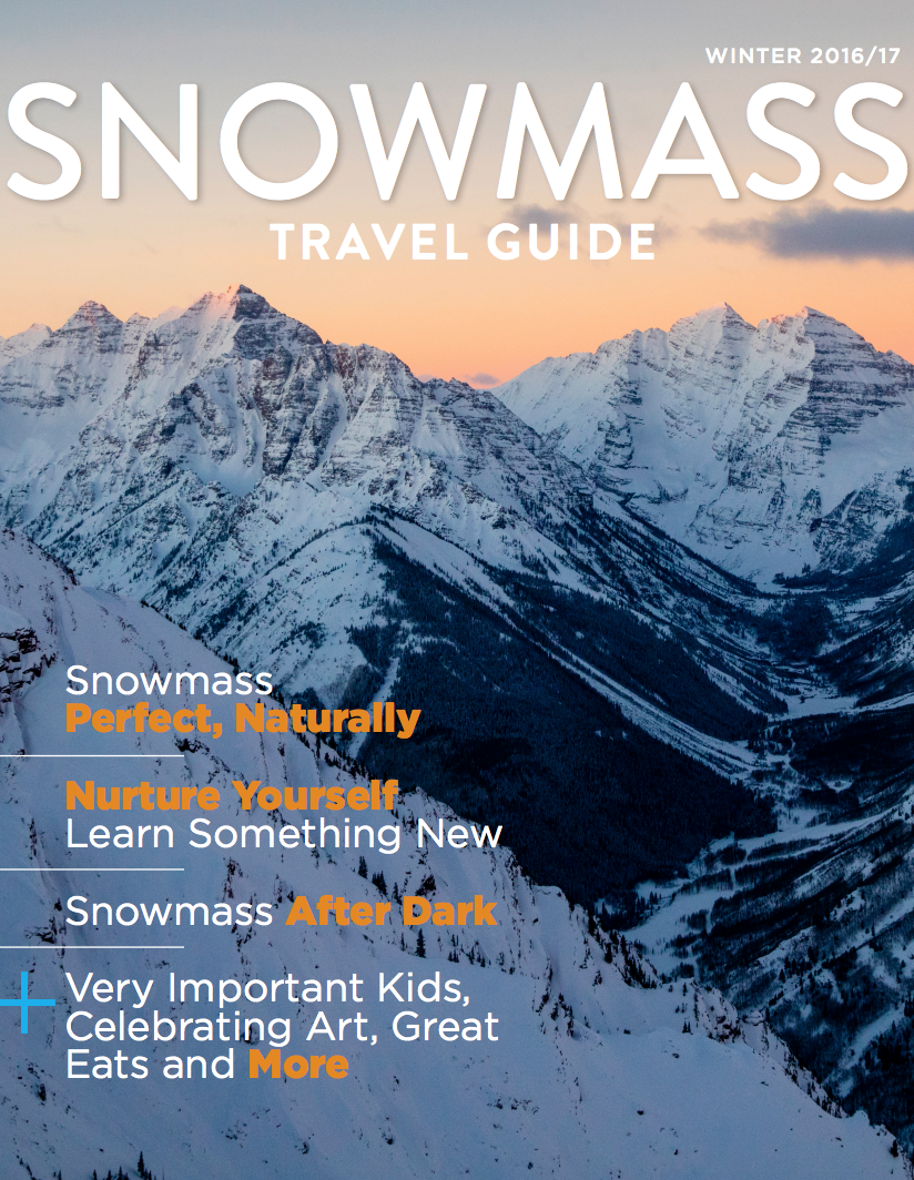 Snowmass tourism travel guide magazine TMRC portfolio